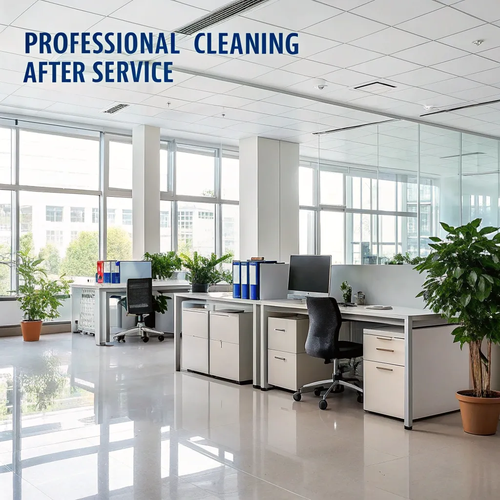 Clean office environment after professional service