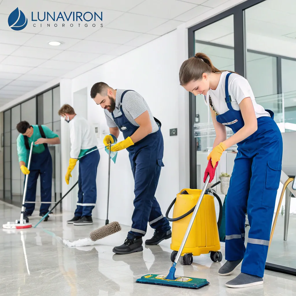 LUNAVIRON Cleaning Team in Action